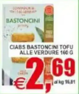 Pewex Ciabs bastoncini tofu alle verdure offerta