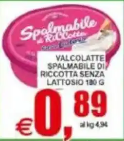 Pewex Valcolatte spalmabile di ricotta senza lattosio offerta