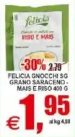 Pewex Felicia gnocchi sg grano saraceno - mais e riso offerta