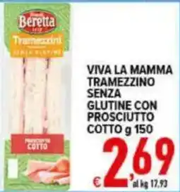 Iper Triscount Tramezzino senza glutine con prosciutto cotto offerta