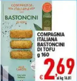 Iper Triscount Compagnia Italiana Bastoncini di Tofu offerta