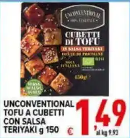 Iper Triscount Unconventional tofu a cubetti con salsa teriyaki offerta