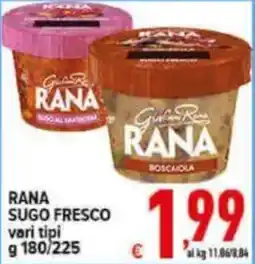 Iper Triscount Rana sugo fresco offerta