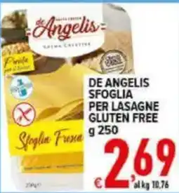 Iper Triscount De Angelis sfoglia per lasagne gluten free offerta