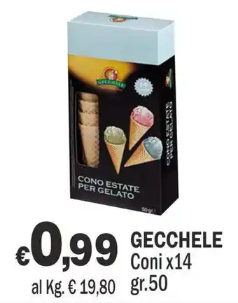 Gecchele Cono Estate per Gelato