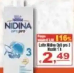 CTS Supermercati Latte Nidina Opti Pro 3 offerta