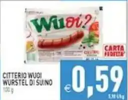 Pim Supermercati Citterio Wuoi Wurstel di Suino offerta