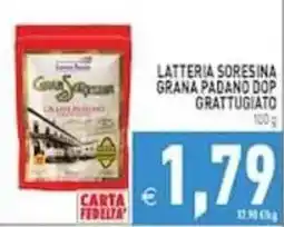 Pim Supermercati Latteria Sorensina Grana Padano DOP Grattugiato offerta