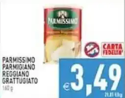 Pim Supermercati Parmigiano Reggiano grattugiato Parmissimo offerta