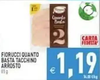 Pim Supermercati Fiorucci quanto basta tacchino arrosto offerta