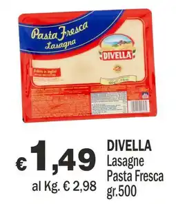 Primo Prezzo Divella Lasagne Pasta Fresca offerta