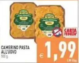 Pim Supermercati Camerino pasta all'uovo offerta
