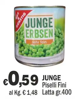 Primo Prezzo Junge Piselli Fini offerta