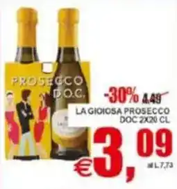 Pewex La gioiosa prosecco doc offerta