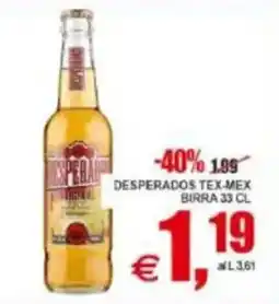 Pewex Desperados Tex-Mex birra offerta