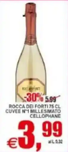 Pewex Rocca dei Forti cuvée n°1 millesimato cellofanato offerta