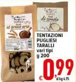 Iper Triscount Tentazioni Pugliesi Taralli offerta