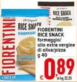 Iper Triscount Fiorentini rice snack formaggio offerta
