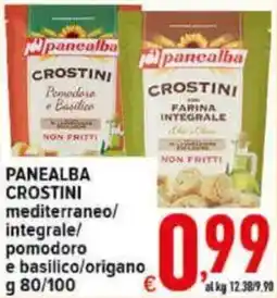Iper Triscount PANEALBA CROSTINI mediterraneo/integrale/pomodoro e basilico/origano offerta