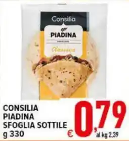 Iper Triscount Consilia piadina sottile offerta