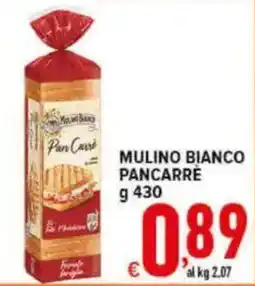 Iper Triscount Mulino Bianco Pan Carré offerta