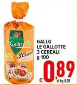 Iper Triscount Gallo le gallotte 3 cereali offerta