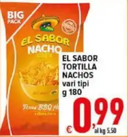 Iper Triscount El sabor tortilla nachos offerta
