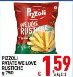 Iper Triscount Pizzoli patate we love rustiche offerta