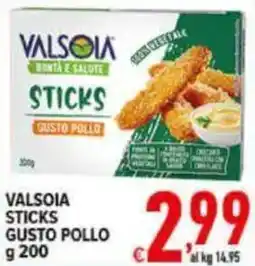 Iper Triscount Valsolia sticks gusto pollo offerta