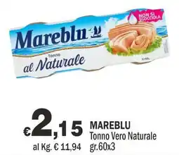 Primo Prezzo Mareblu Tonno al Naturale offerta