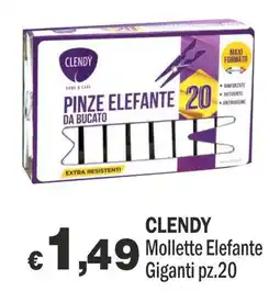 Primo Prezzo Clendy mollette elefante giganti offerta