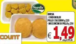 Iper Triscount Nursia Cordon Bleu Pollo e Tacchino offerta