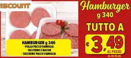 Iper Triscount Hamburger offerta