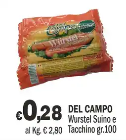 Primo Prezzo Del Campo Würstel Suino e Tacchino offerta
