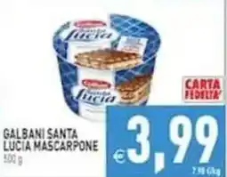 Pim Supermercati Galbani Santa Lucia Mascarpone offerta