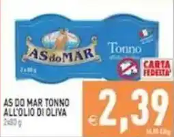 Pim Supermercati As do Mar tonno all'olio di oliva offerta