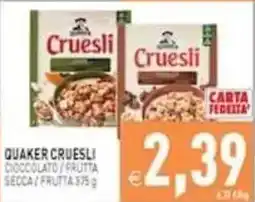 Pim Supermercati Quaker Cruesli offerta