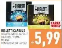 Pim Supermercati Bialetti capsule offerta