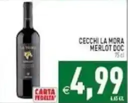 Pim Supermercati Cecchi la Mora Merlot Doc offerta
