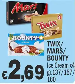 Primo Prezzo Twix/Mars/Bounty Ice Cream offerta