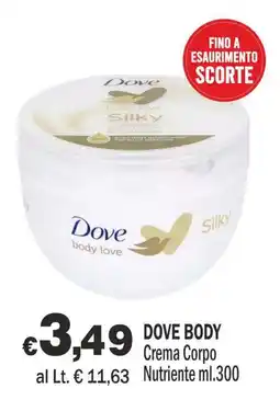 Primo Prezzo Dove body love Silky offerta
