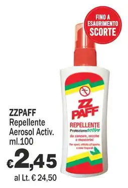 Primo Prezzo ZZPAFF Repellente Aerosol Activ offerta