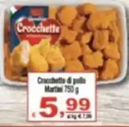 CTS Supermercati Crocchette di pollo Martini offerta