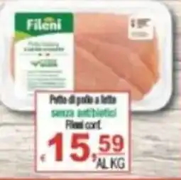 CTS Supermercati Petto di pollo a fette Fileni offerta