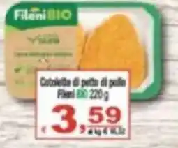 CTS Supermercati Cotoletta di petto di pollo Fileni BIO offerta