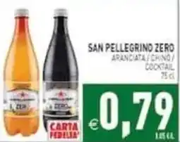 Pim Supermercati San Pellegrino Zero Aranciata / Chino / Cocktail offerta