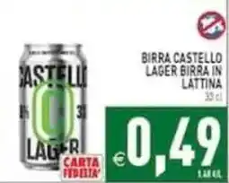 Pim Supermercati Birra Castello Lager offerta