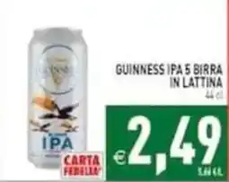 Pim Supermercati Guinness IPA 5 birra offerta