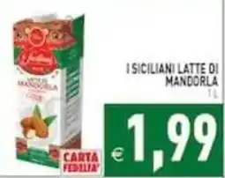 Pim Supermercati I siciliani latte di mandorla offerta