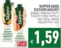Pim Supermercati Skipper senza zuccheri aggiunti offerta